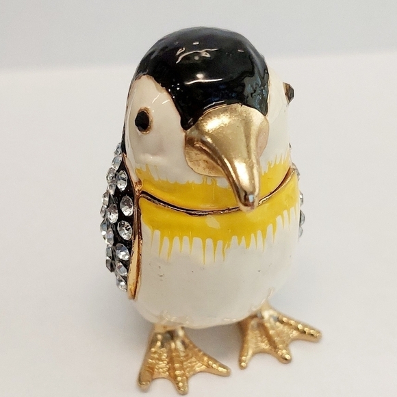 Waltz & F Enameled Trinket Box With Rhinestone Pre-owned - Picture 7 of 9